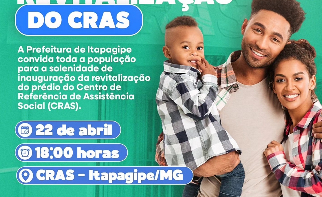 Convite Especial: Inauguração da Revitalização do CRAS em Itapagipe 