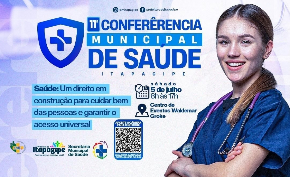 Participe da 11ª Conferência Municipal de Saúde de Itapagipe