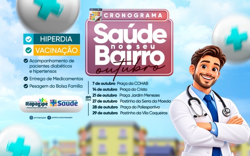 A Prefeitura de Itapagipe, por meio da Secretaria Municipal de Saúde, leva atendimento e cuidados com a saúde para mais 