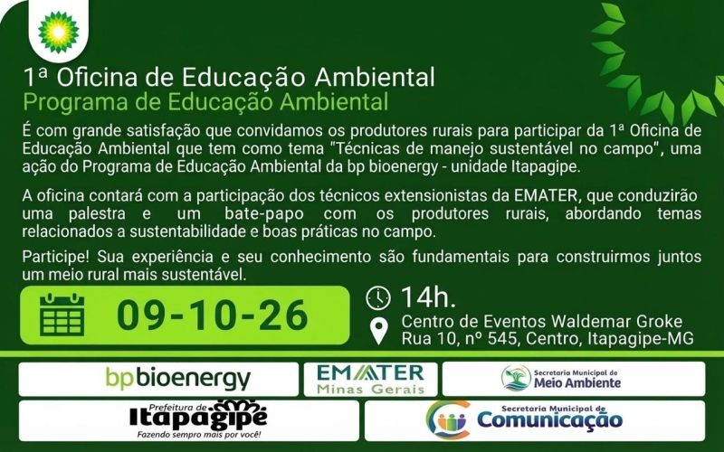 Convite | 1ª Oficina de Educação Ambiental