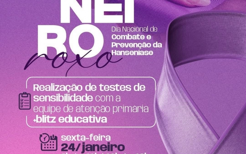 Secretaria Municipal de Saúde realiza ações no Janeiro Roxo para combater a hanseníase