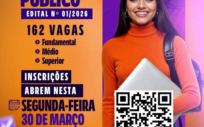 Prefeitura de Itapagipe abre inscrições para concurso público com 162 vagas a partir de segunda-feira