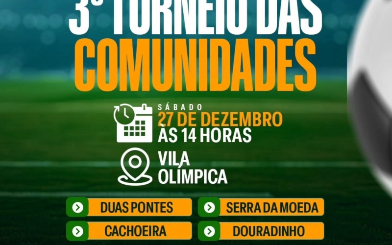 Vem aí o 3º Torneio das Comunidades, um evento que celebra o esporte, a convivência e o espírito comunitário