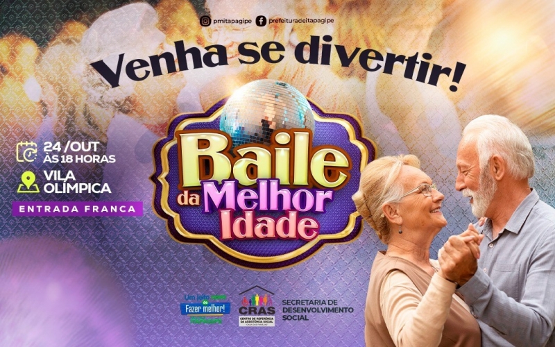 Hoje tem baile da Melhor Idade na Vila Olimpica