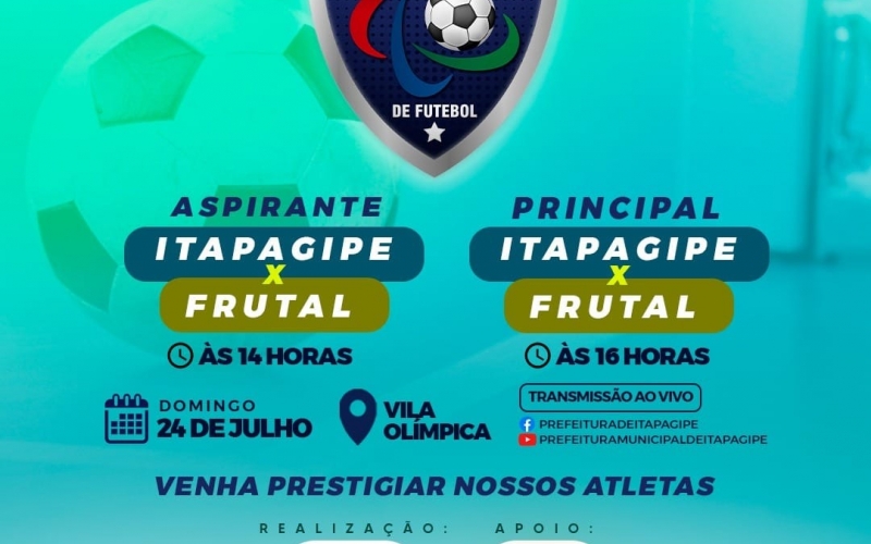 Neste domingo, dia 24 de julho, acontece mais uma etapa da Copa 3 Rios de Futebol