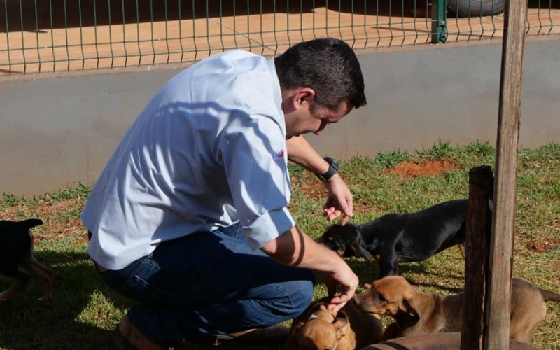 Nesta manhã, 29 de julho, o prefeito Ricardo Garcia visitou o CERCA( centro de reabilitação de animais), 