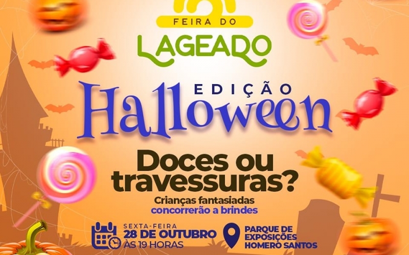 Nesta sexta-feira, dia 28 de outubro, acontece a FEIRA DO LAGEADO, edição Halloween
