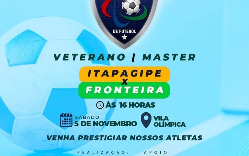 Neste sábado, dia 05 de novembro, acontece mais uma etapa da Copa 3 Rios de Futebol