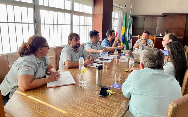 Nesta terça-feira, dia 23 de maio, o Prefeito Ricardo Garcia se reuniu com a equipe organizadora do Arraiá do Lageado 