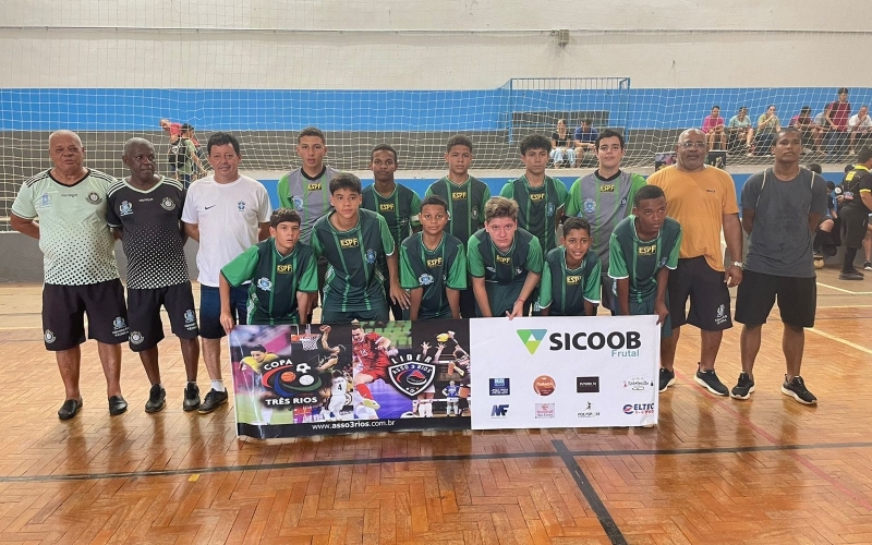 Os times de futsal das categorias de base de Itapagipe está na final da 2º Copa Três Rios de Futsal Infantil Estudantil 