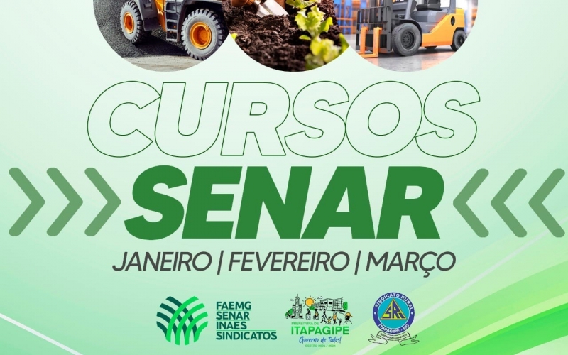 O SENAR em parceria com a Prefeitura Municipal de Itapagipe tem trazido diversos cursos GRATUITOS 